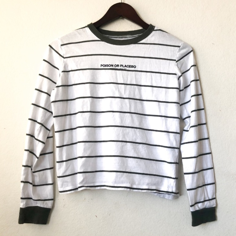 Cotton On Poison or Placebo Striped Long Sleeve